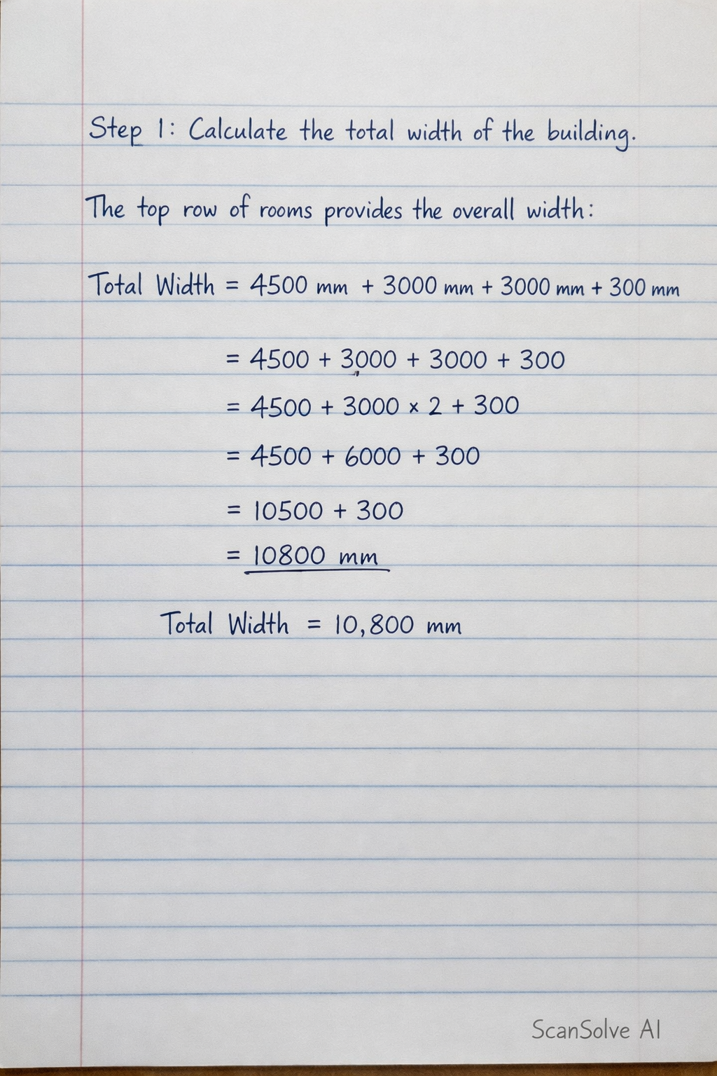 Handwritten step-by-step solution preview