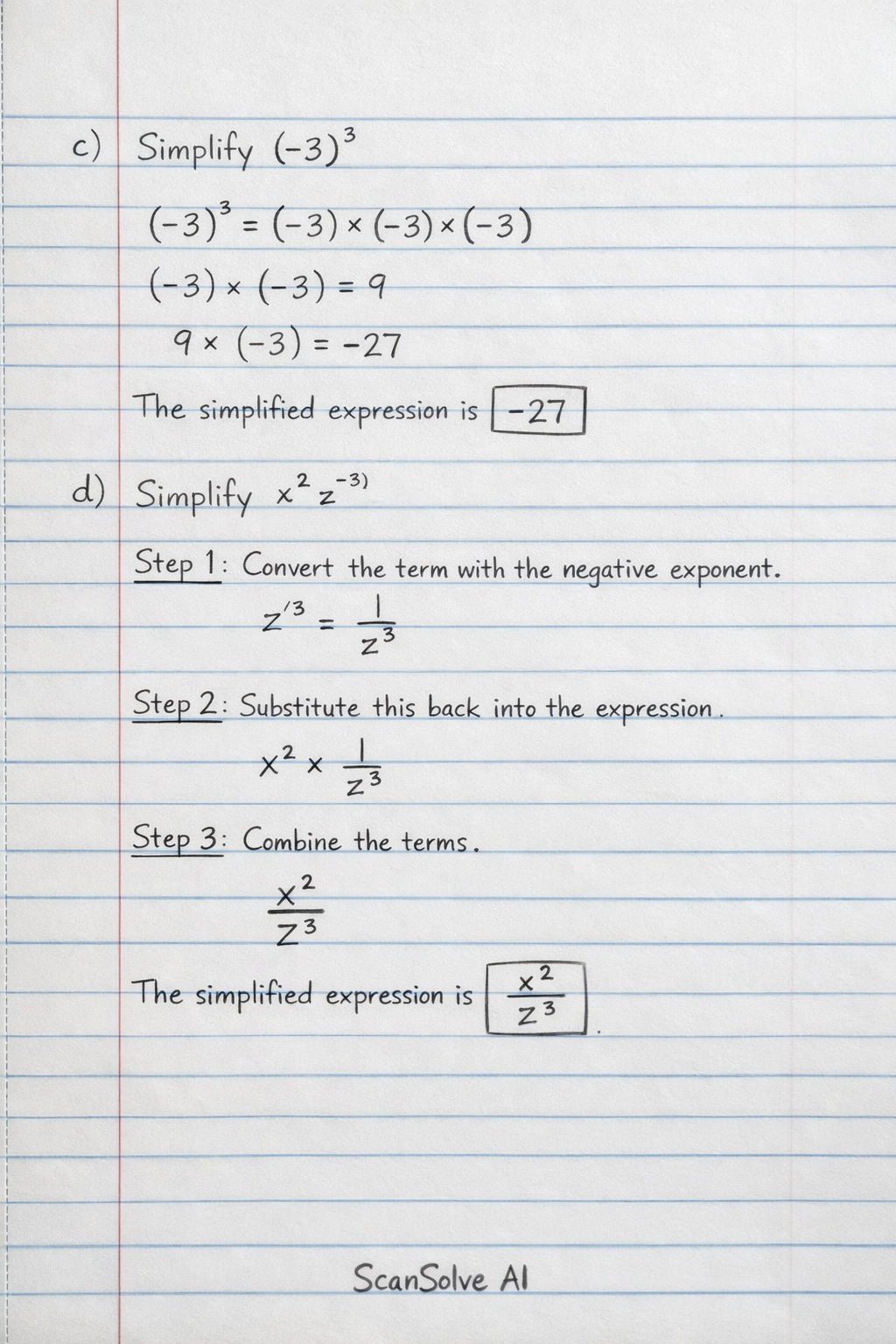 Handwritten step-by-step solution preview
