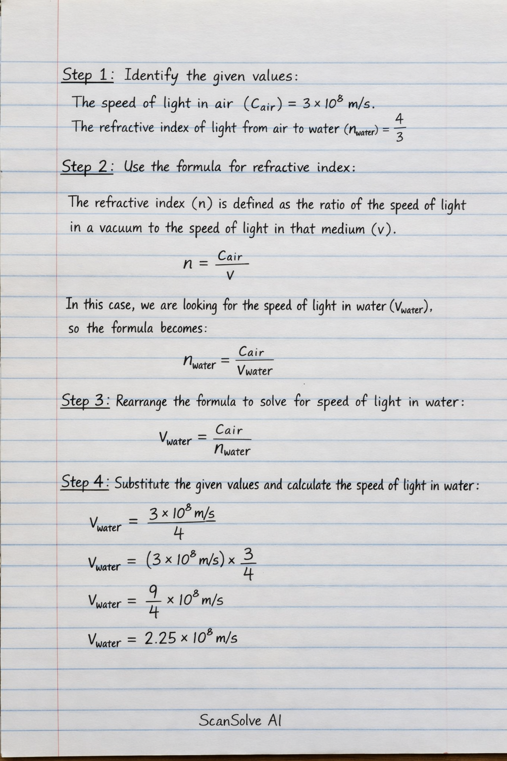 Handwritten step-by-step solution preview