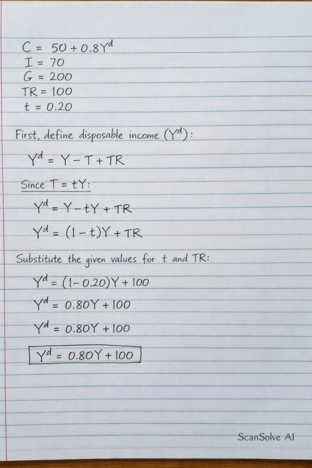Handwritten step-by-step solution preview