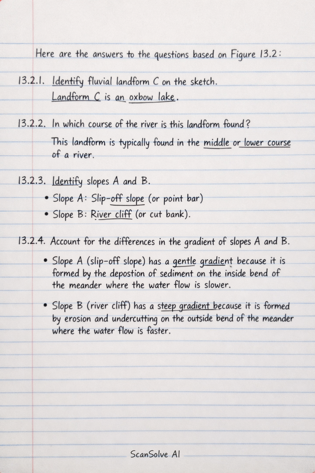 Handwritten step-by-step solution