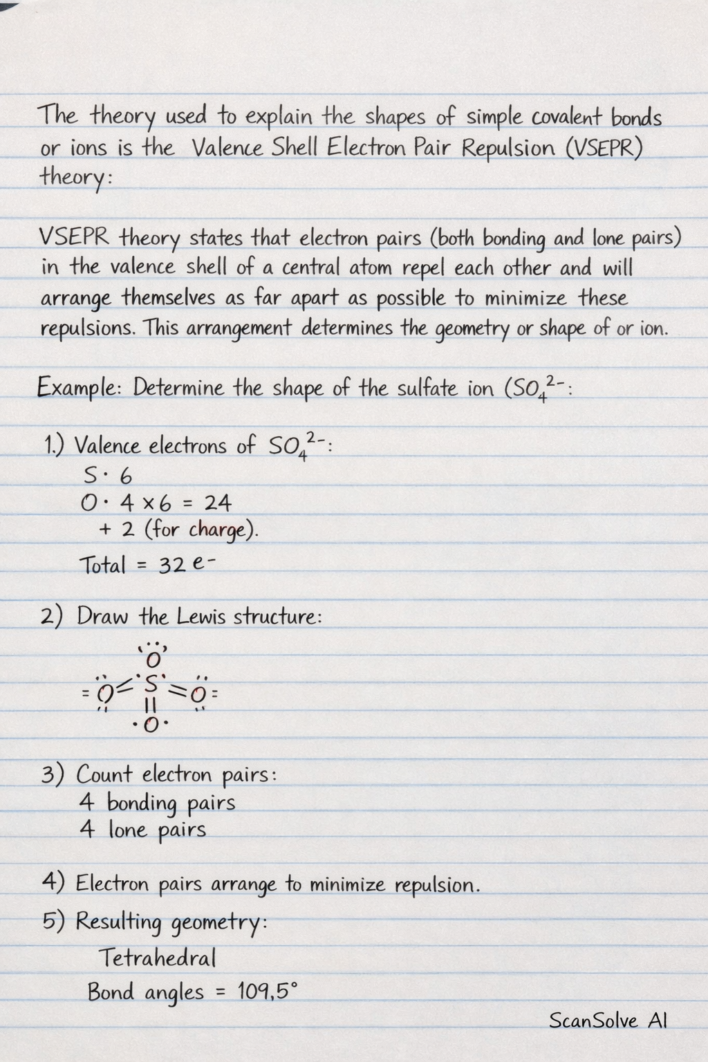 Handwritten step-by-step solution