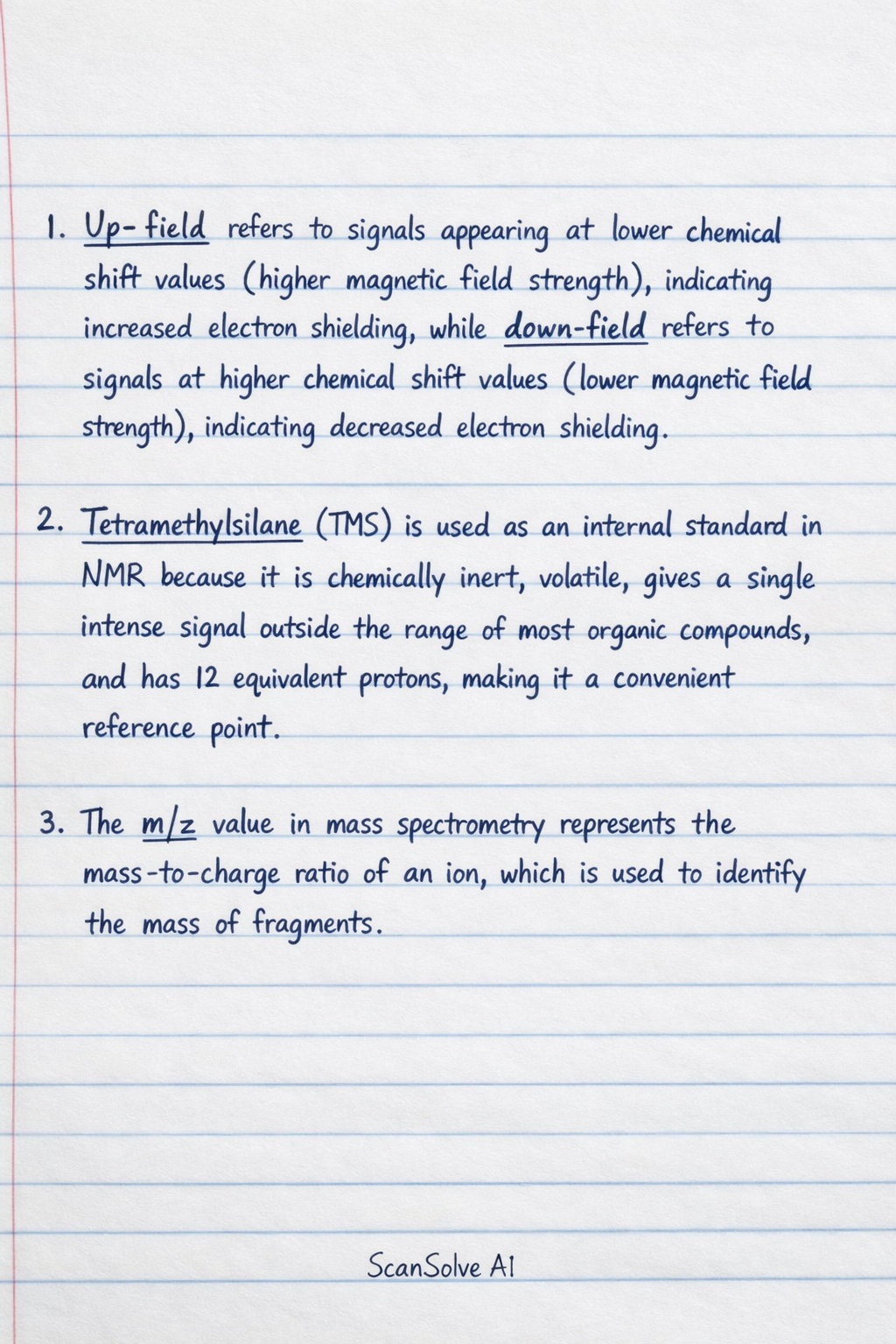 Handwritten step-by-step solution