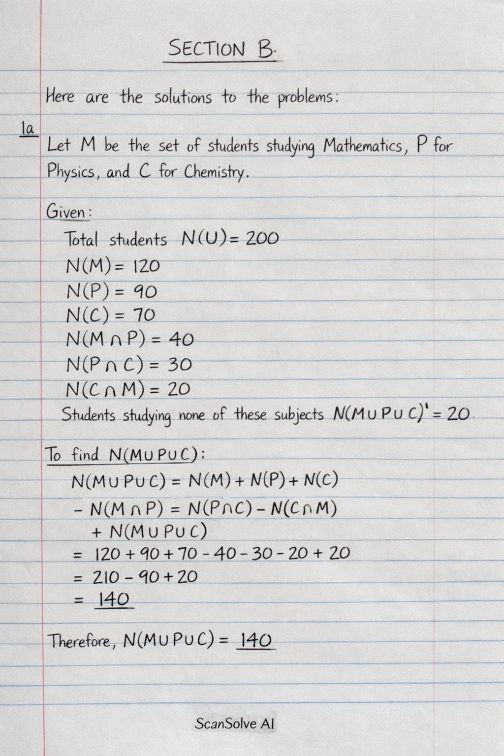 Handwritten step-by-step solution preview