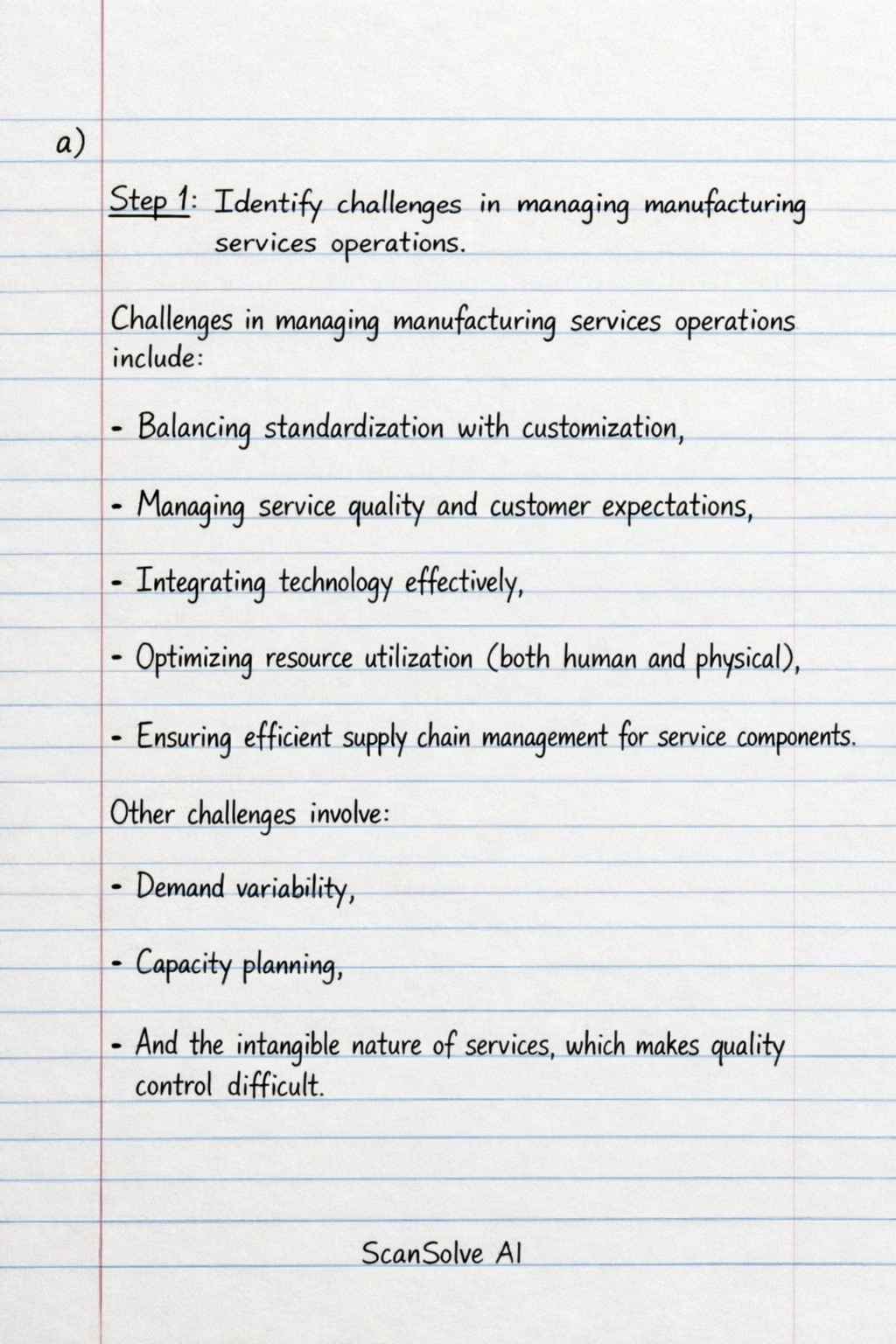 Handwritten step-by-step solution