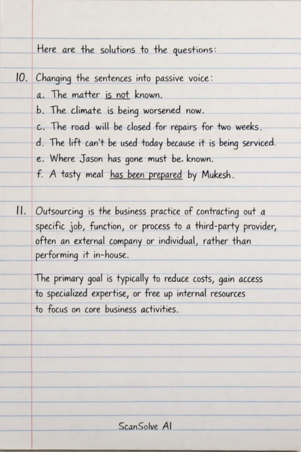 Handwritten step-by-step solution