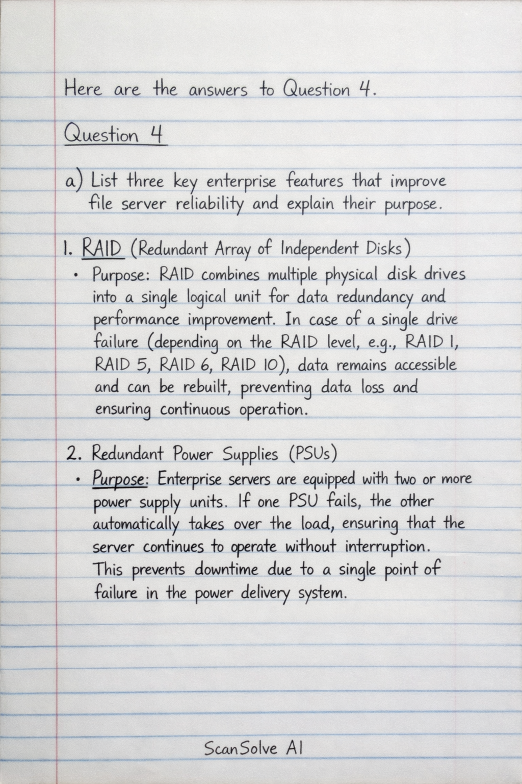 Handwritten step-by-step solution preview