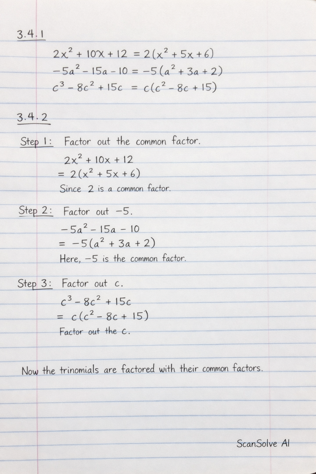 Handwritten step-by-step solution preview