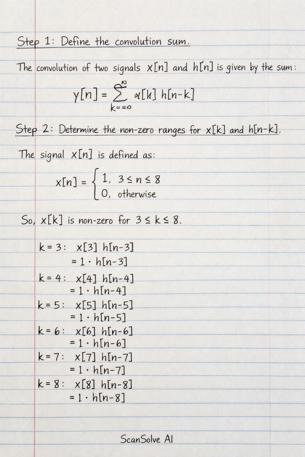 Handwritten step-by-step solution preview