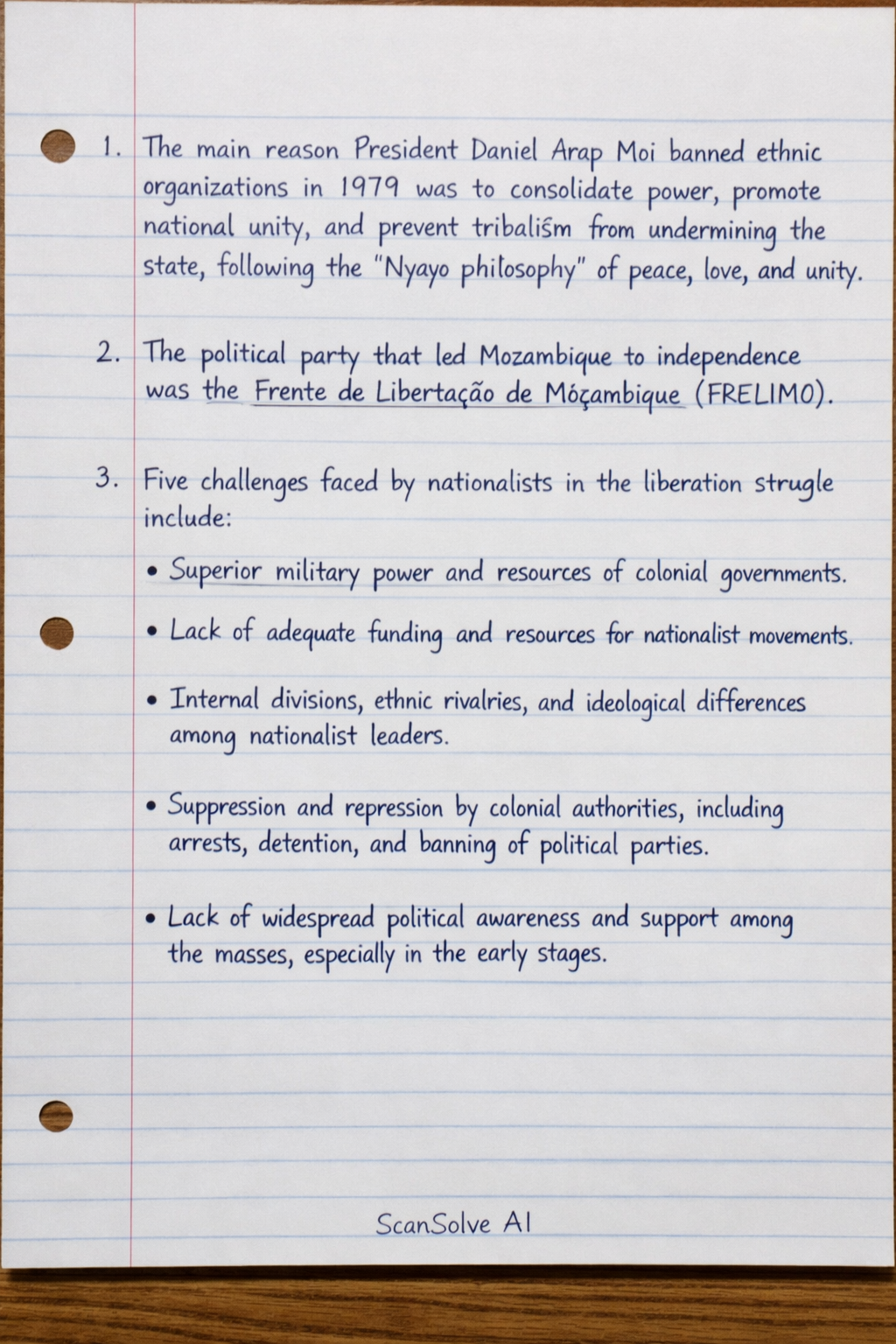 Handwritten step-by-step solution