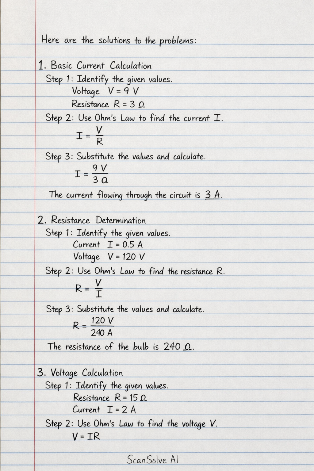 Handwritten step-by-step solution preview