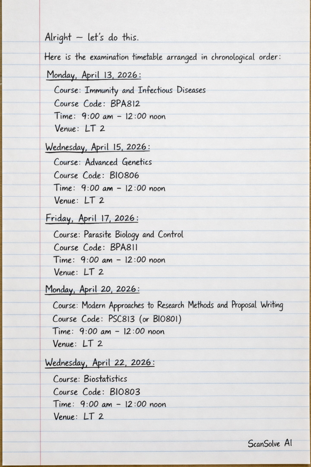 Handwritten step-by-step solution