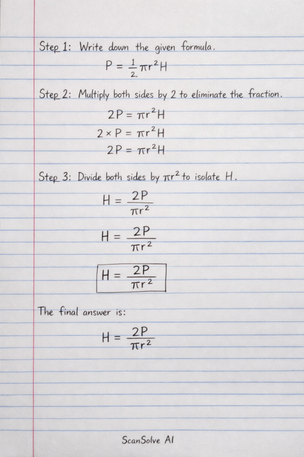 Handwritten step-by-step solution preview