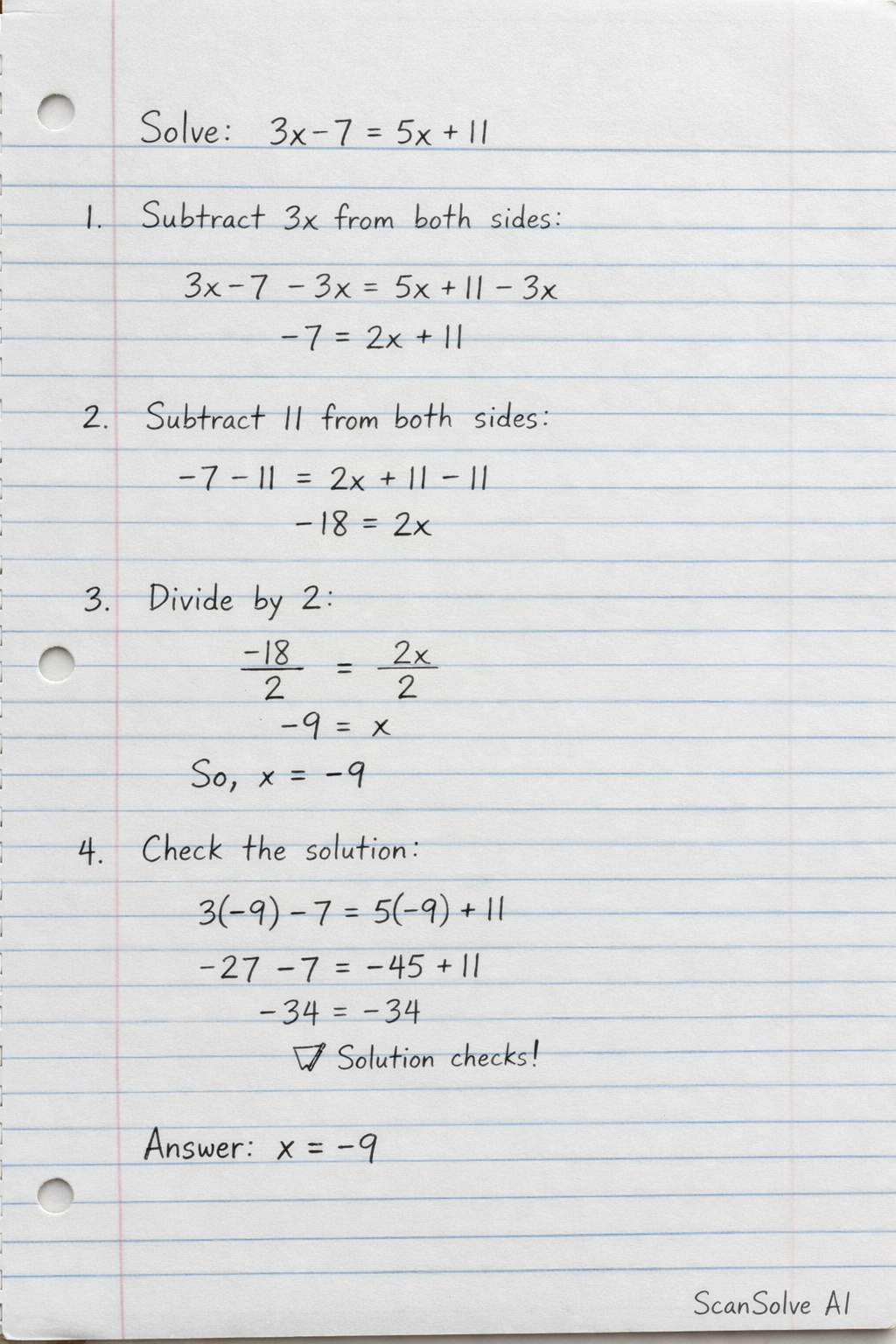 Handwritten step-by-step solution preview