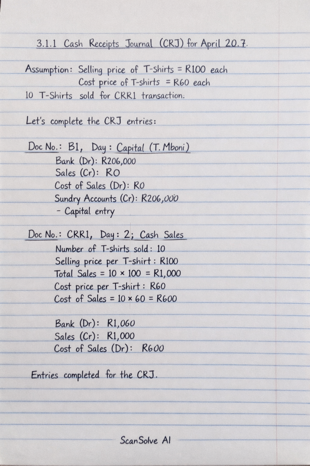 Handwritten step-by-step solution preview