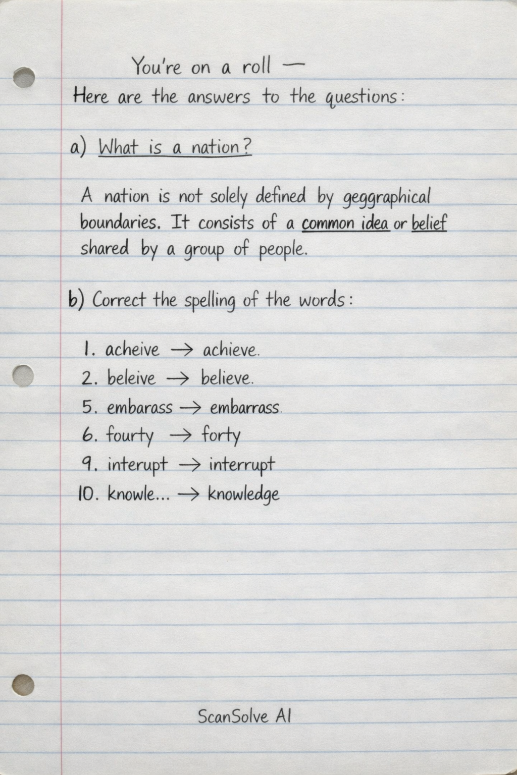 Handwritten step-by-step solution preview