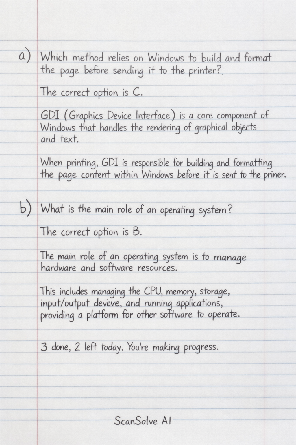 Handwritten step-by-step solution preview