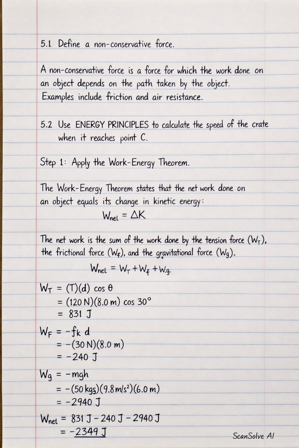 Handwritten step-by-step solution preview
