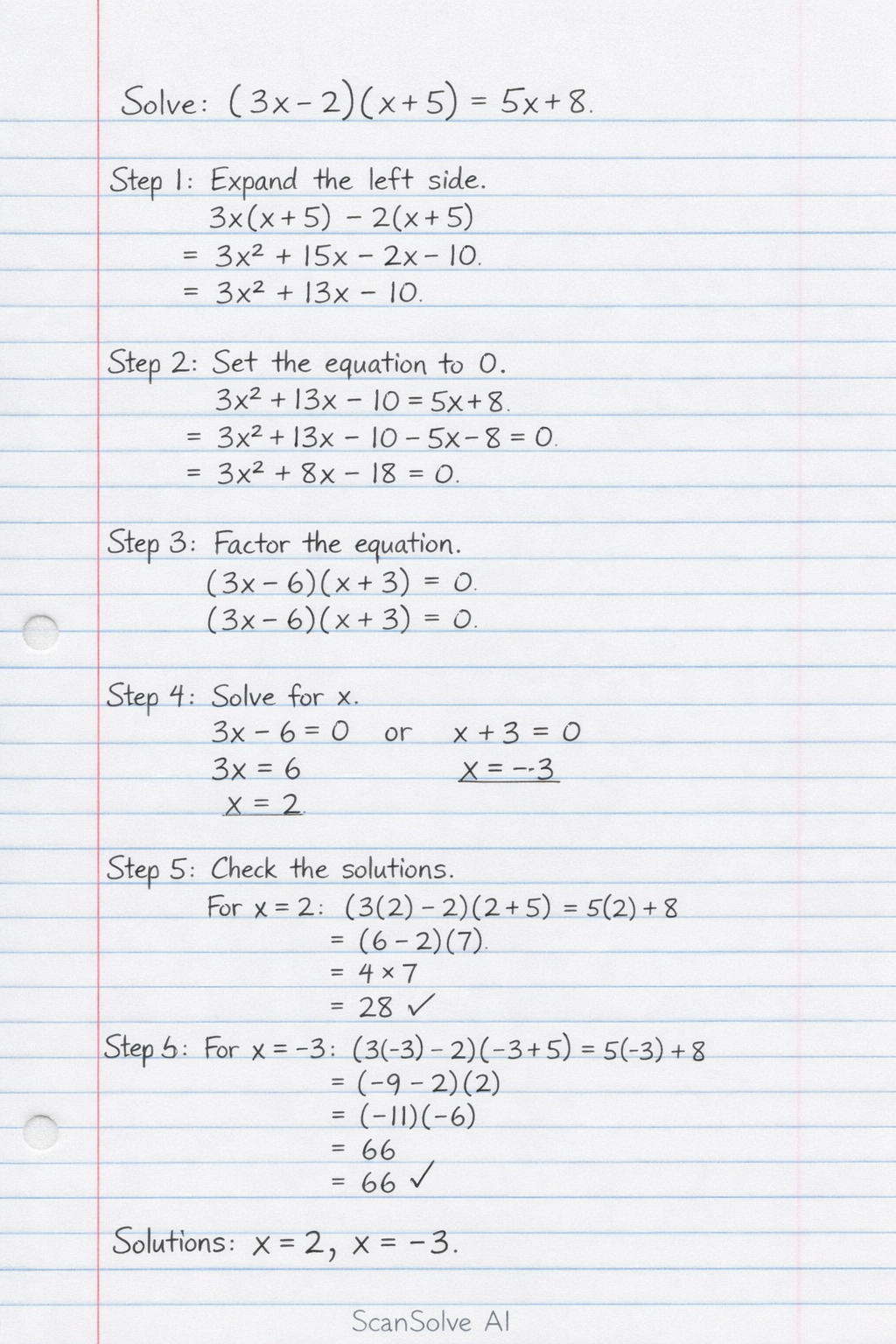 Handwritten step-by-step solution preview