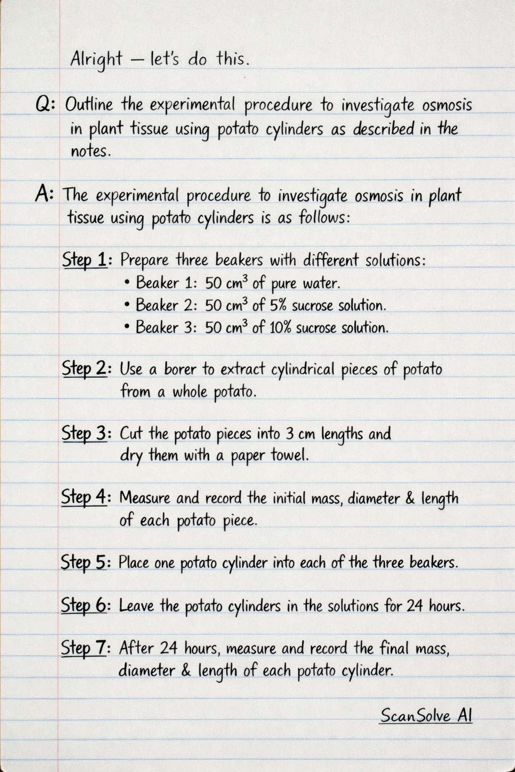 Handwritten step-by-step solution preview