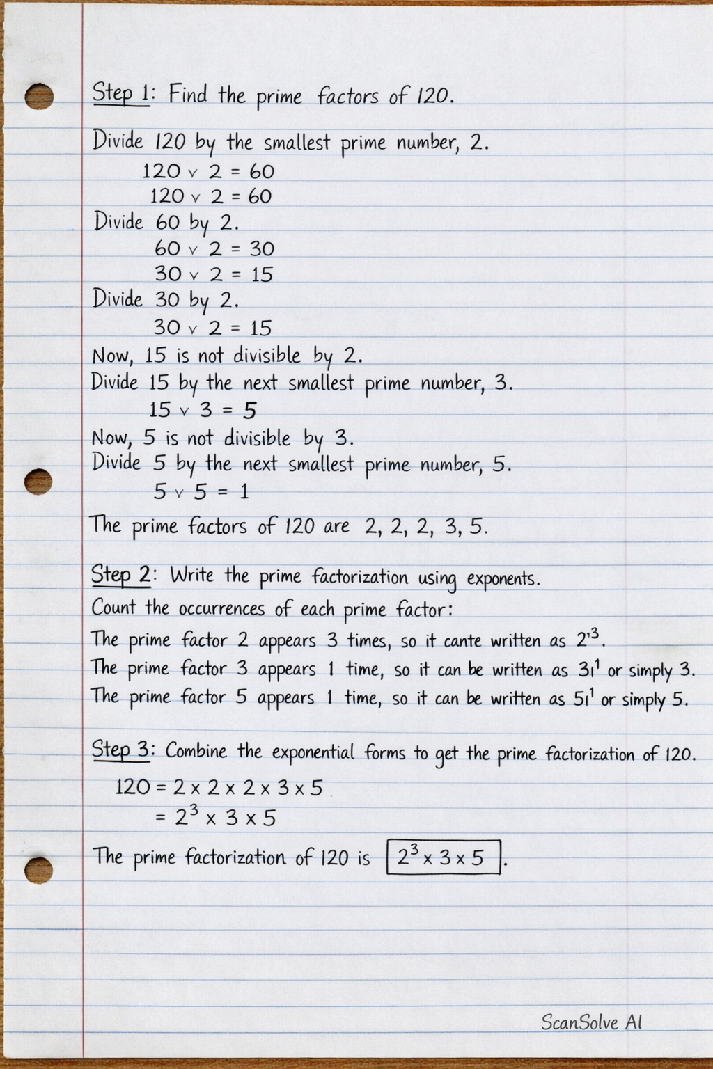 Handwritten step-by-step solution preview