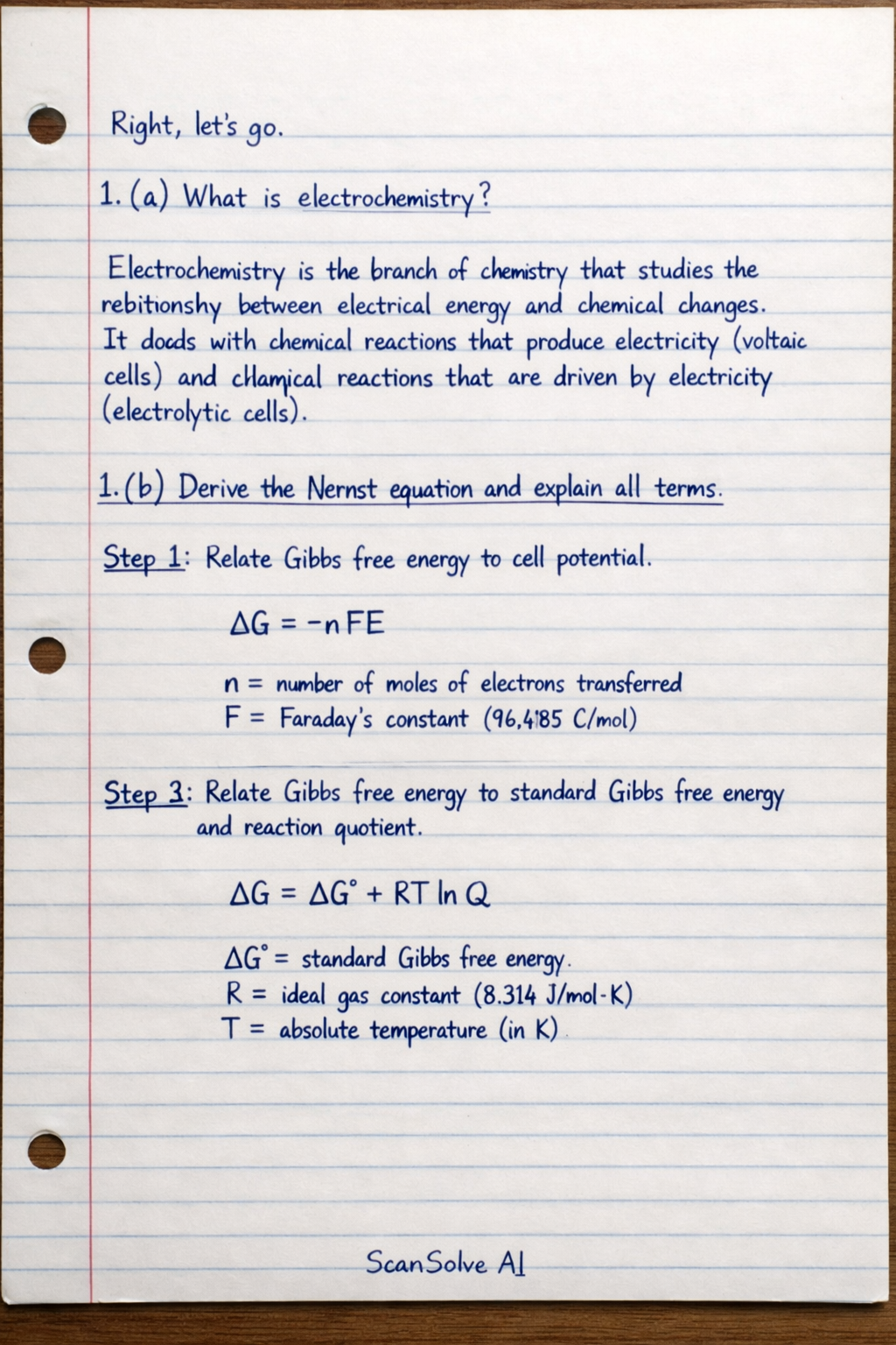 Handwritten step-by-step solution preview