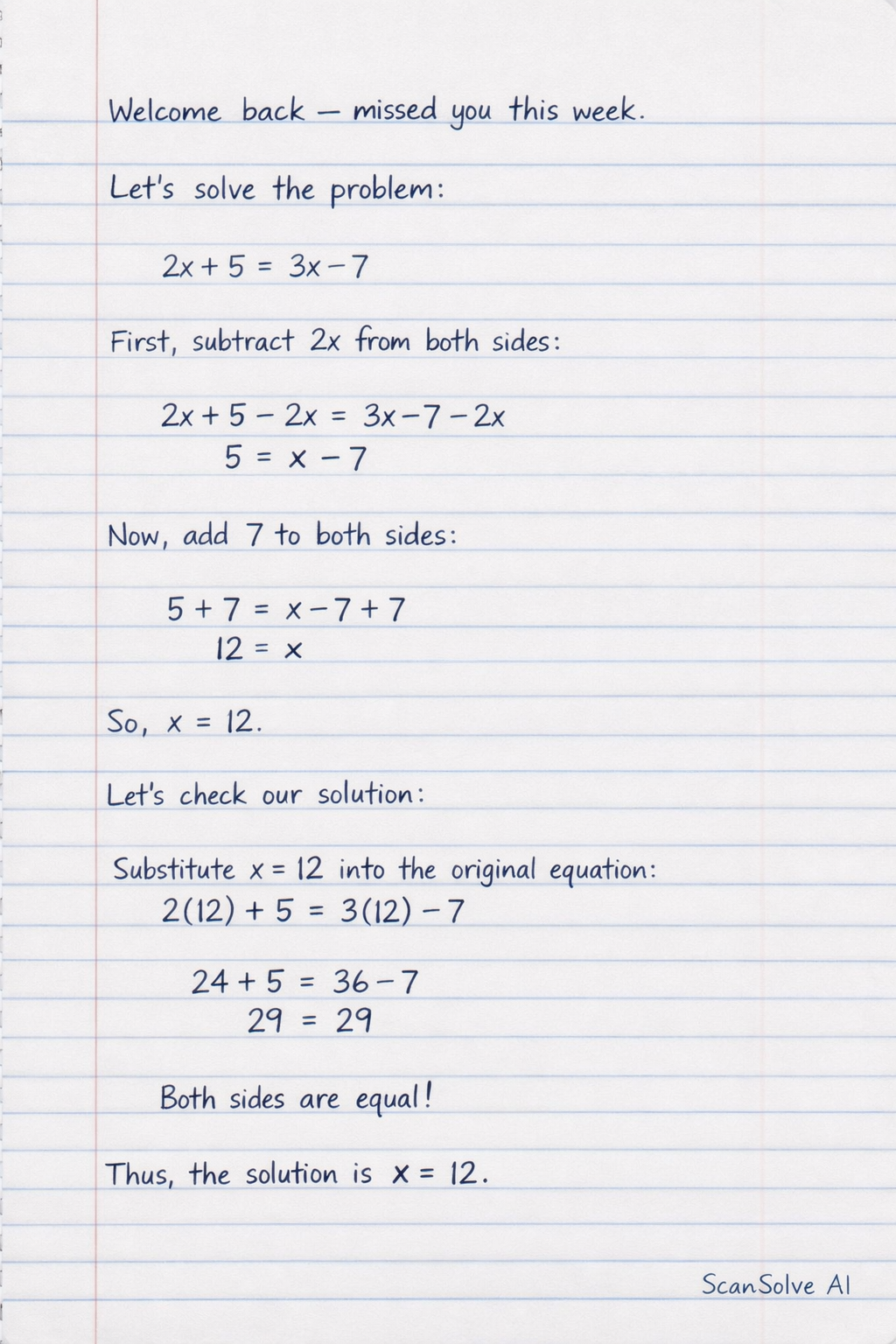 Handwritten step-by-step solution preview