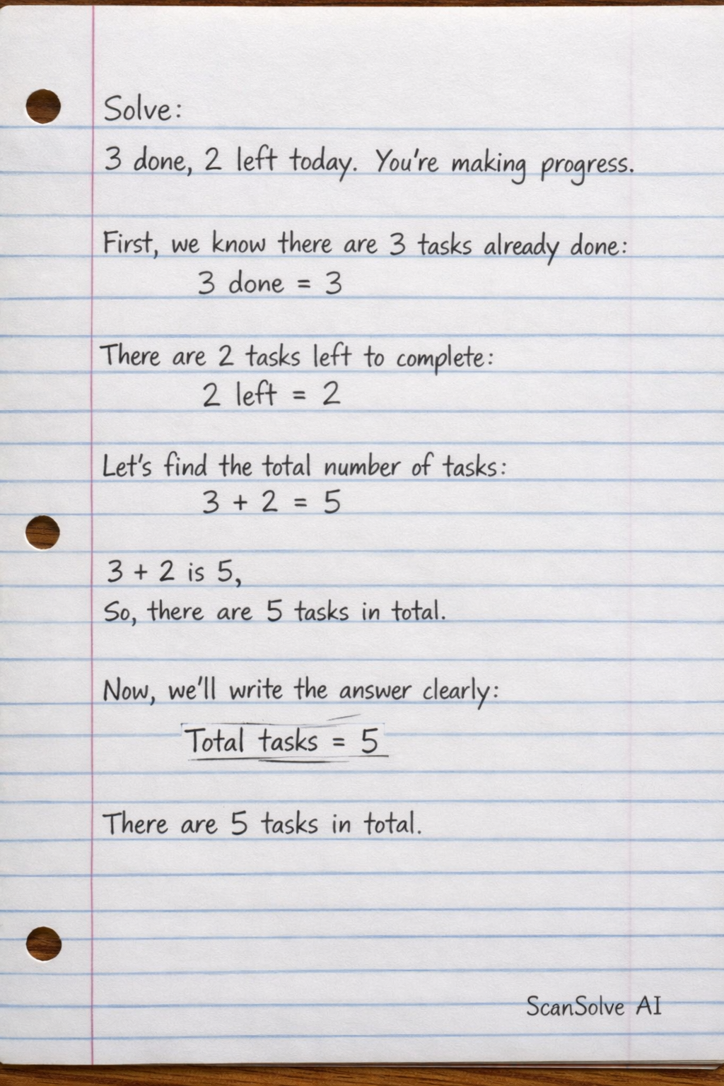 Handwritten step-by-step solution preview