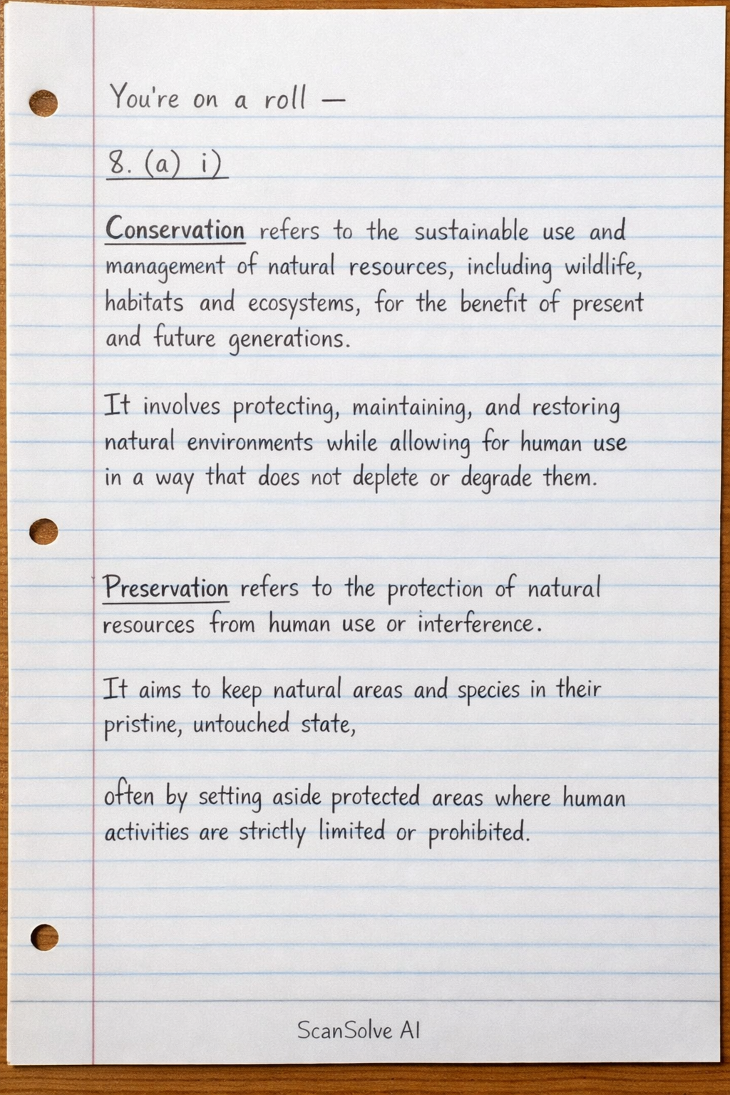 Handwritten step-by-step solution preview