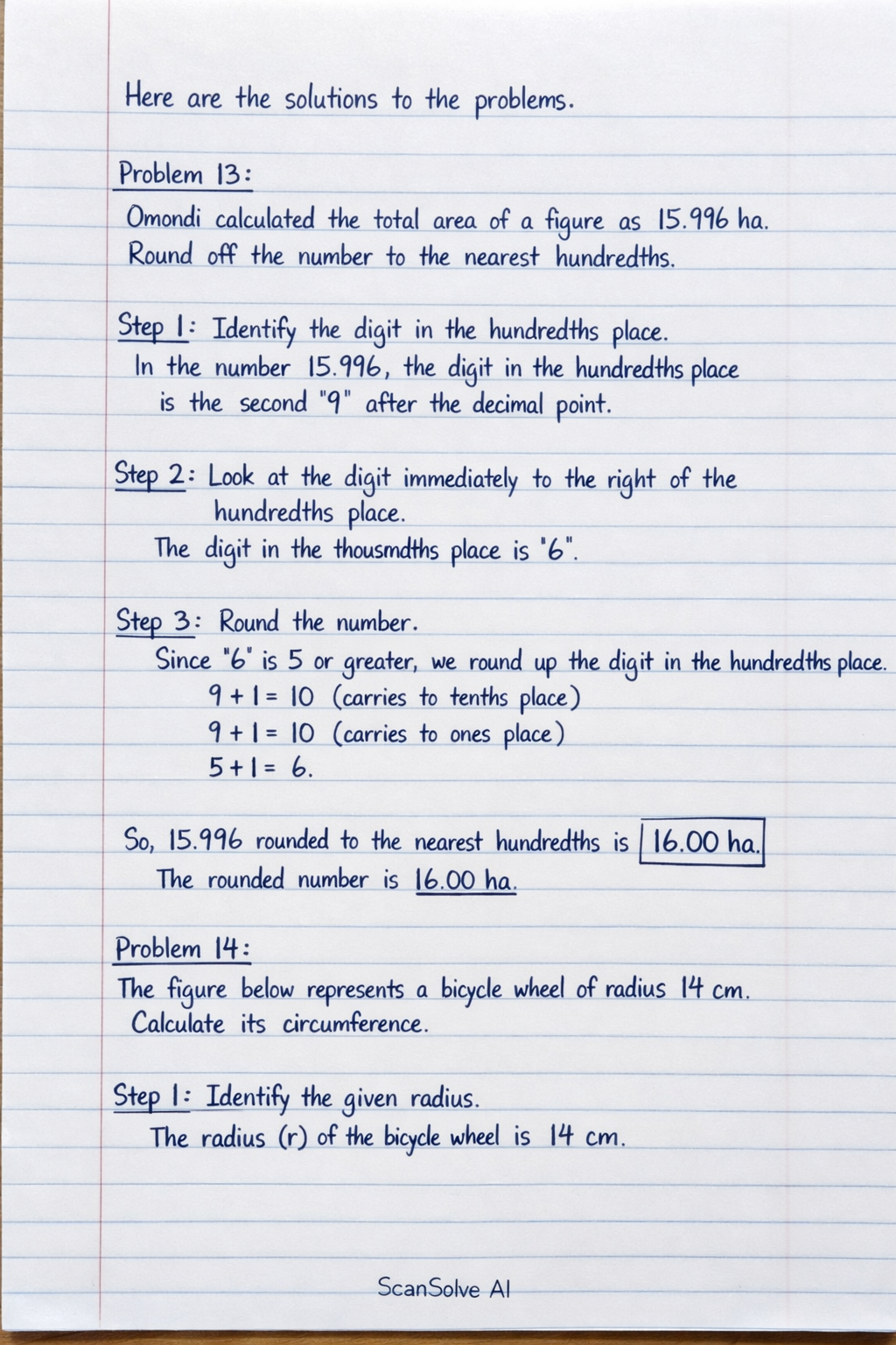 Handwritten step-by-step solution preview