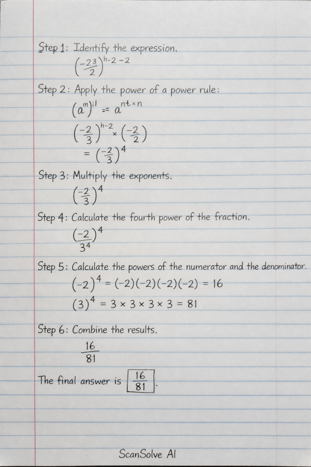 Handwritten step-by-step solution preview