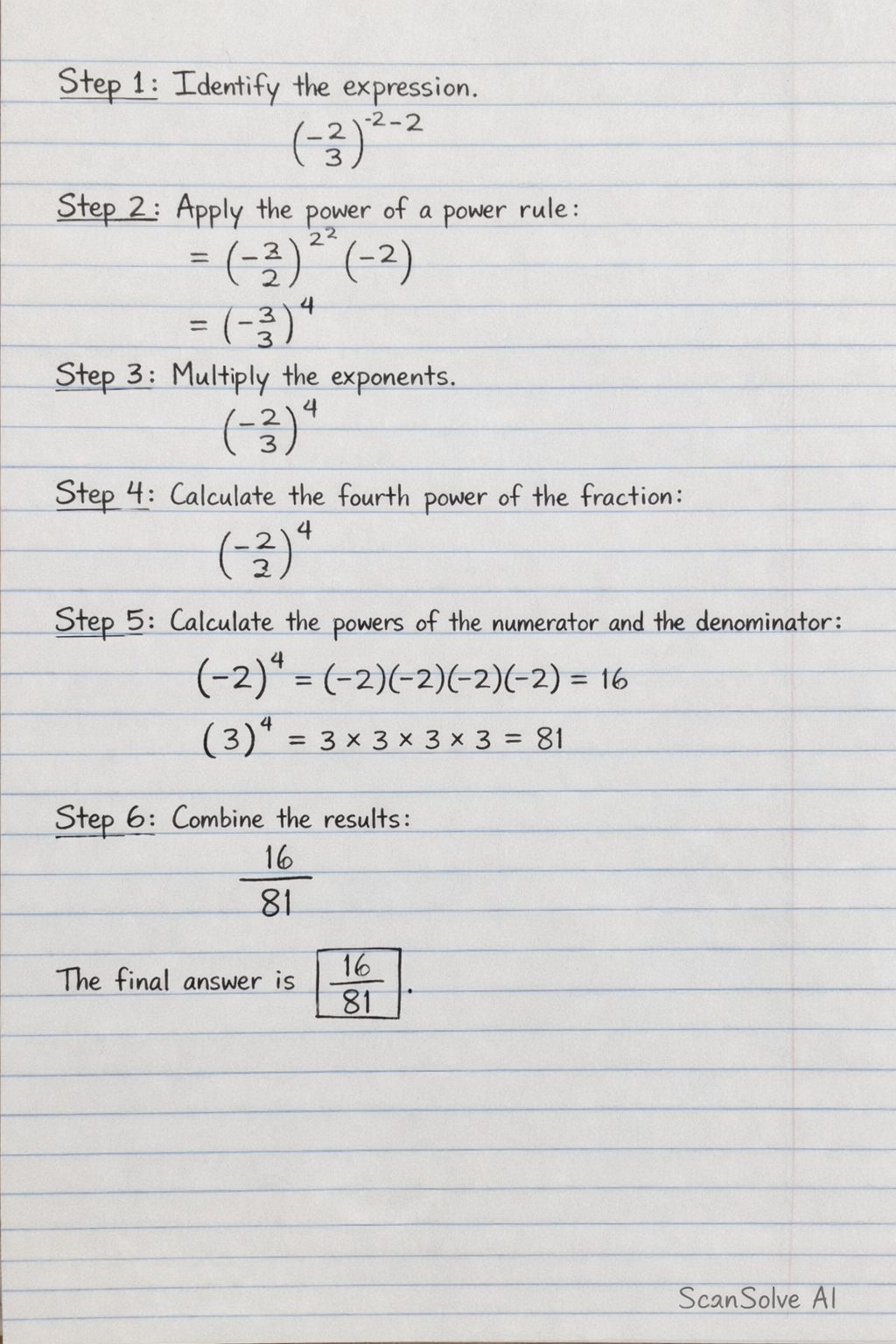 Handwritten step-by-step solution preview