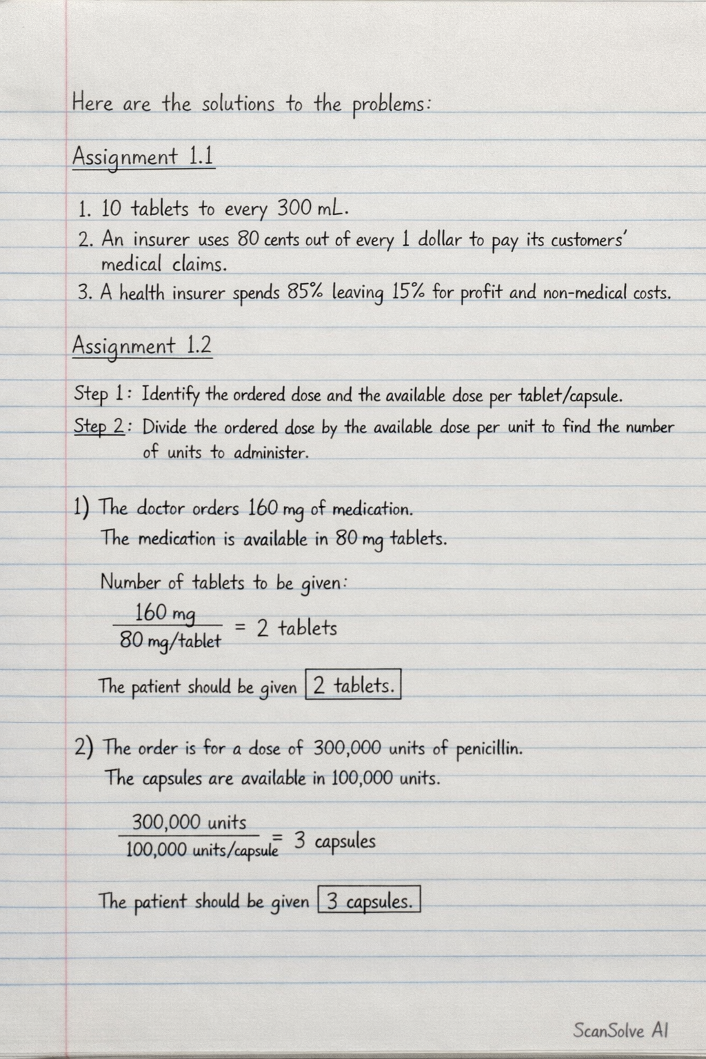 Handwritten step-by-step solution preview