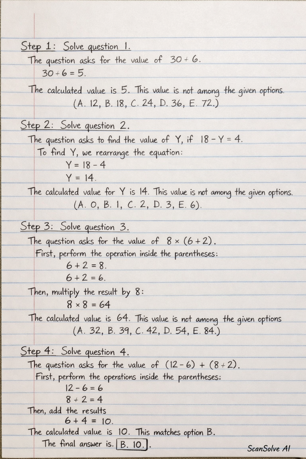 Handwritten step-by-step solution preview