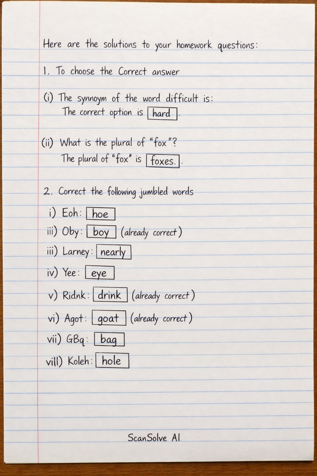 Handwritten step-by-step solution preview