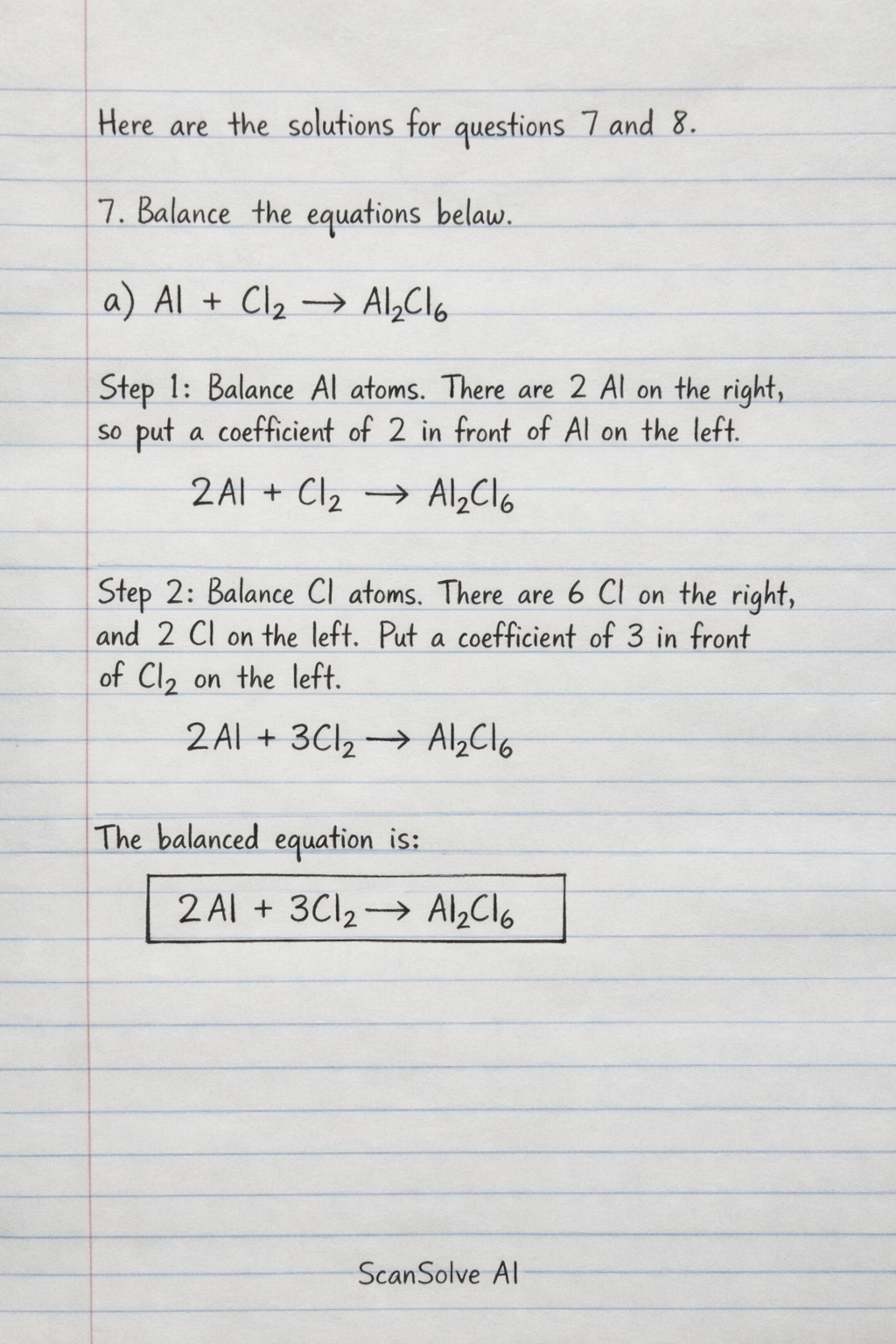 Handwritten step-by-step solution preview