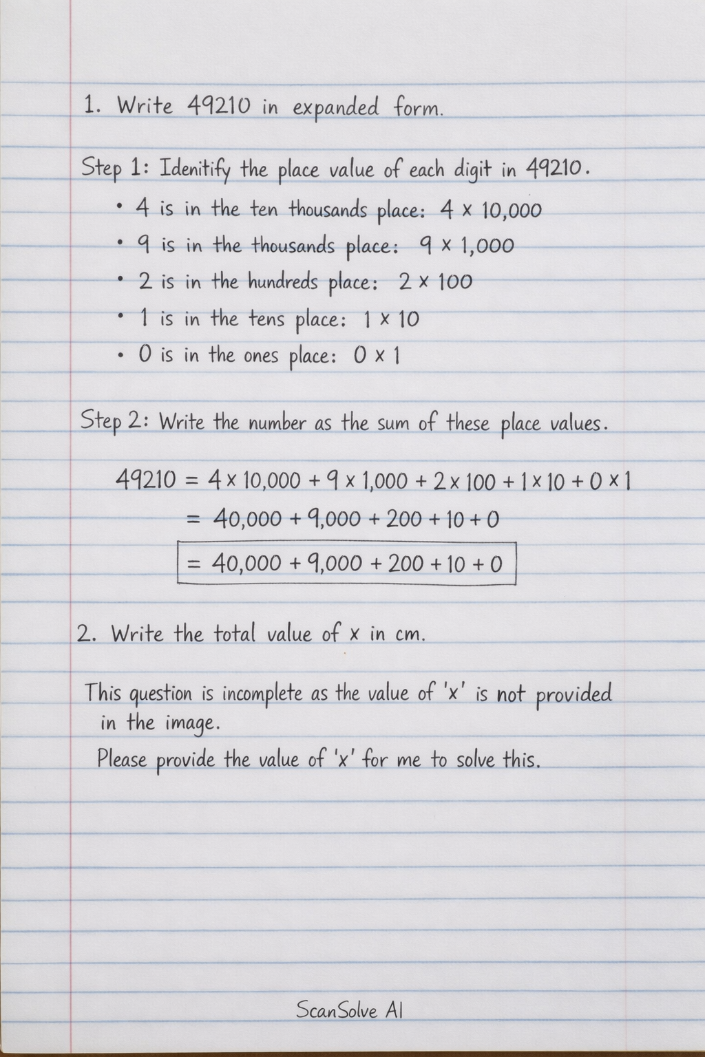 Handwritten step-by-step solution preview