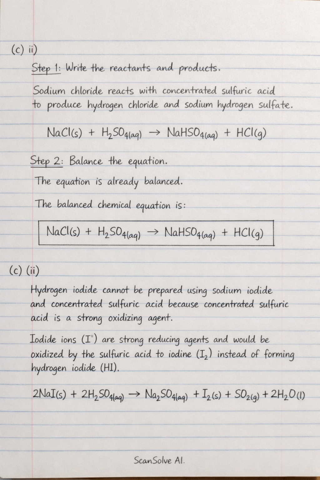 Handwritten step-by-step solution preview