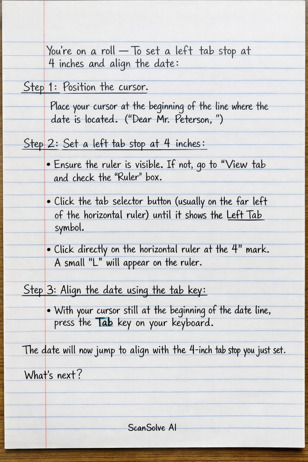 Handwritten step-by-step solution preview