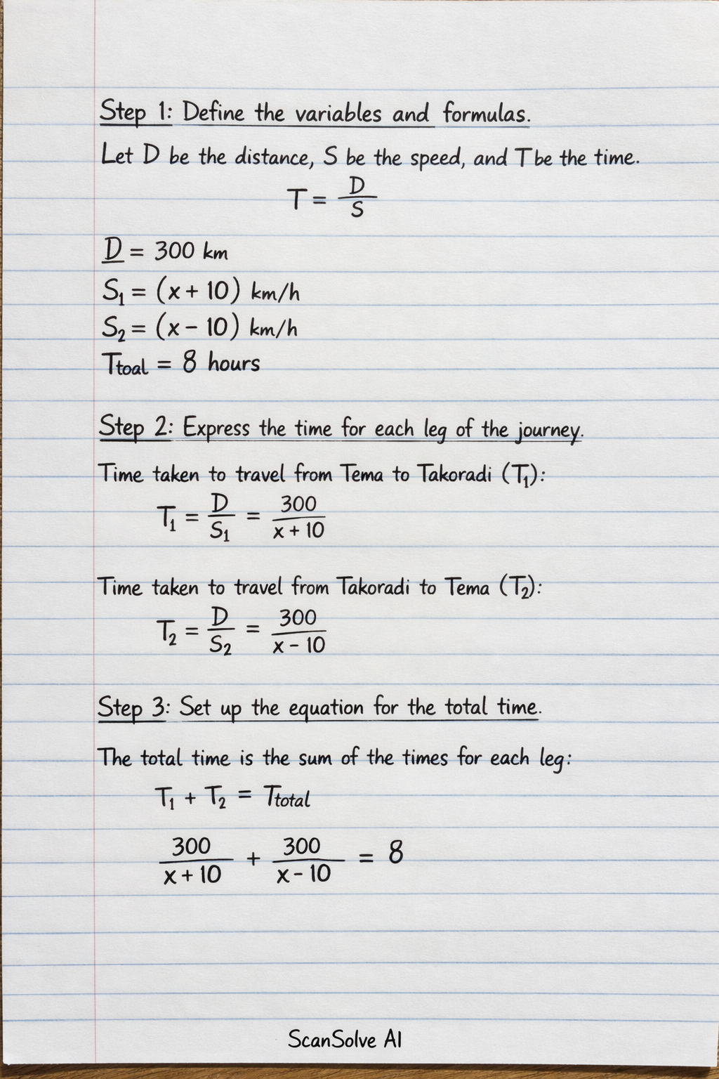 Handwritten step-by-step solution preview