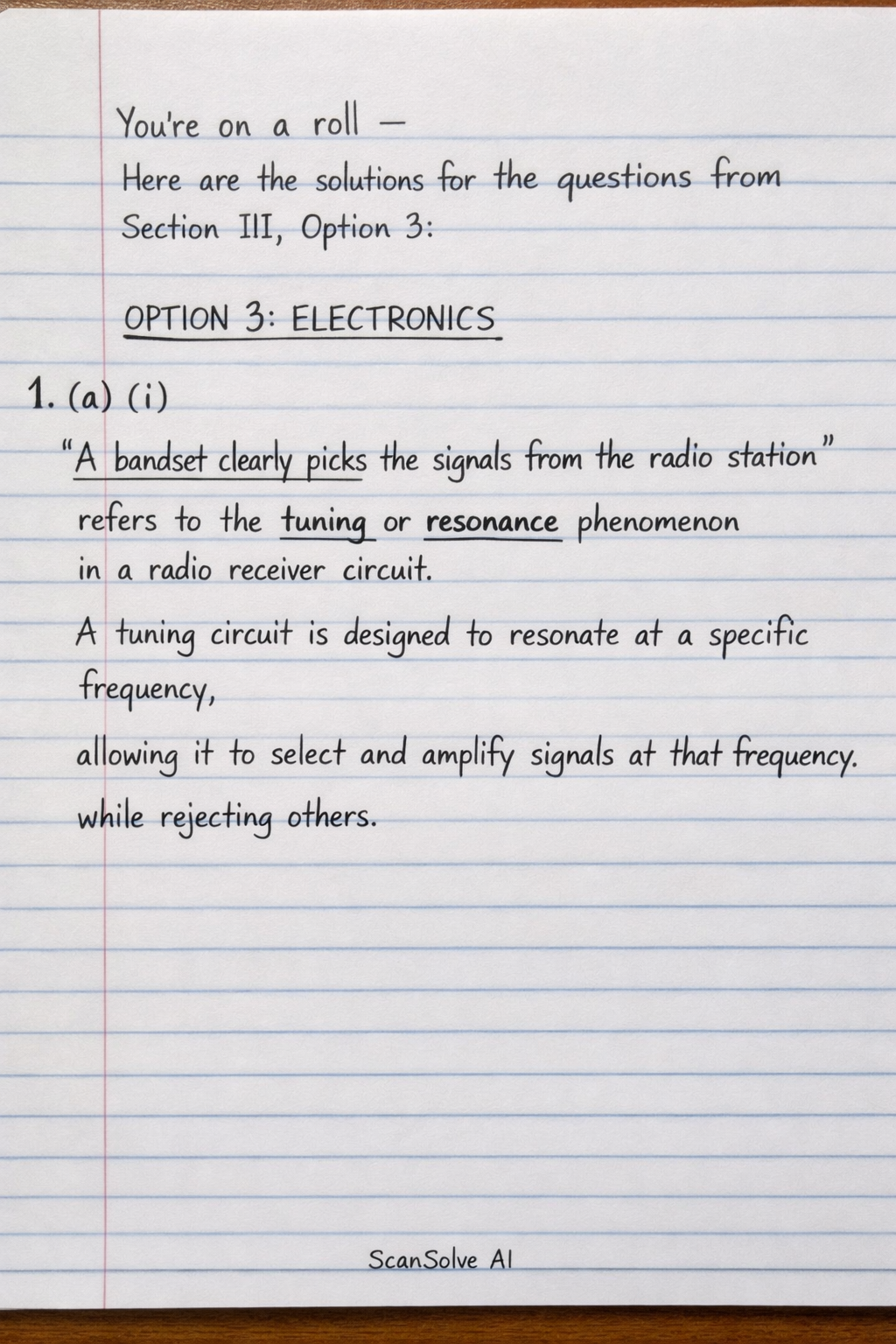 Handwritten step-by-step solution preview