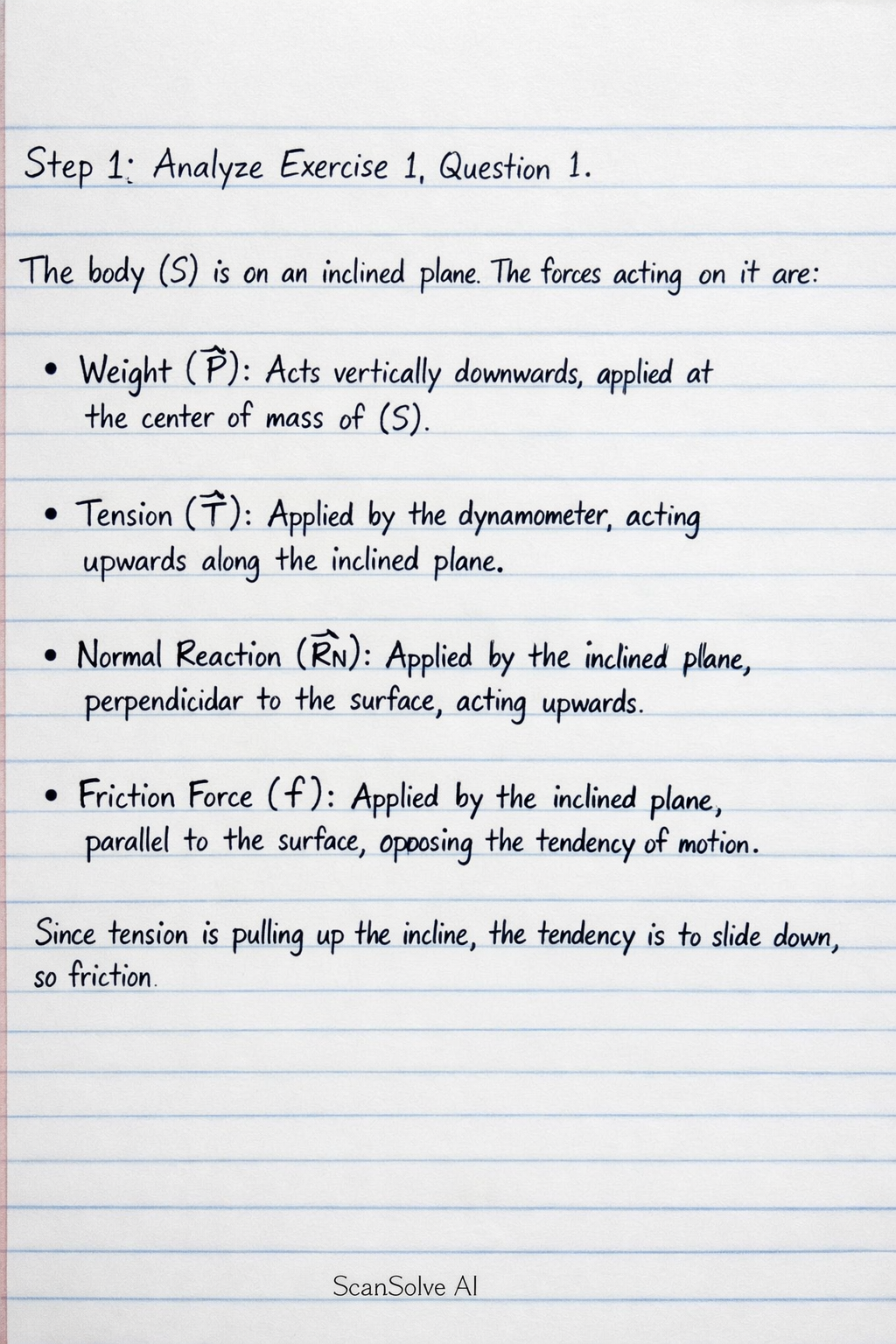 Handwritten step-by-step solution preview