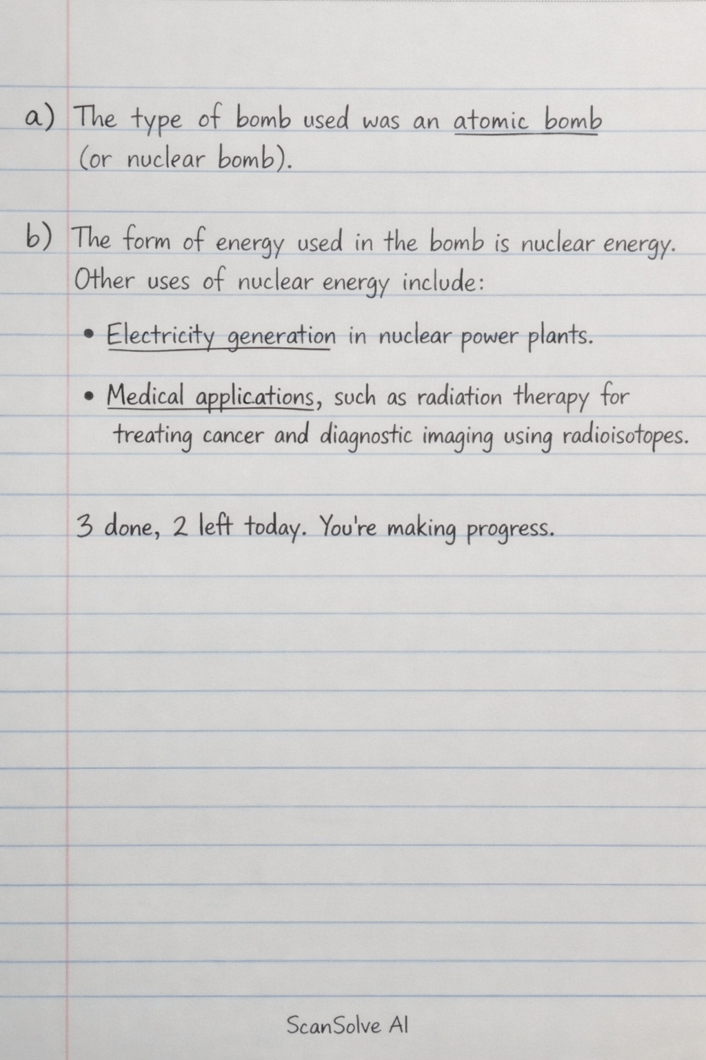 Handwritten step-by-step solution preview