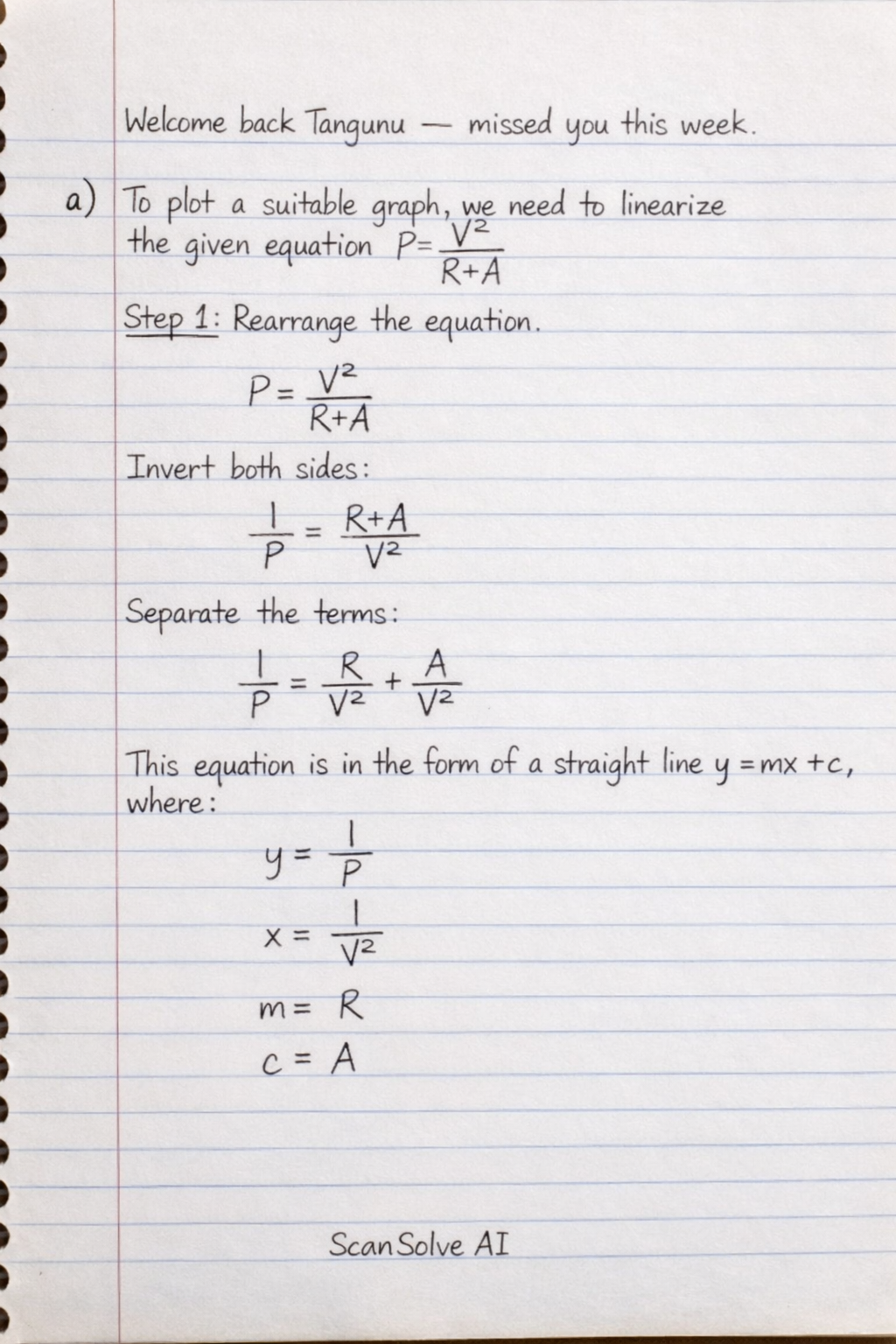Handwritten step-by-step solution preview