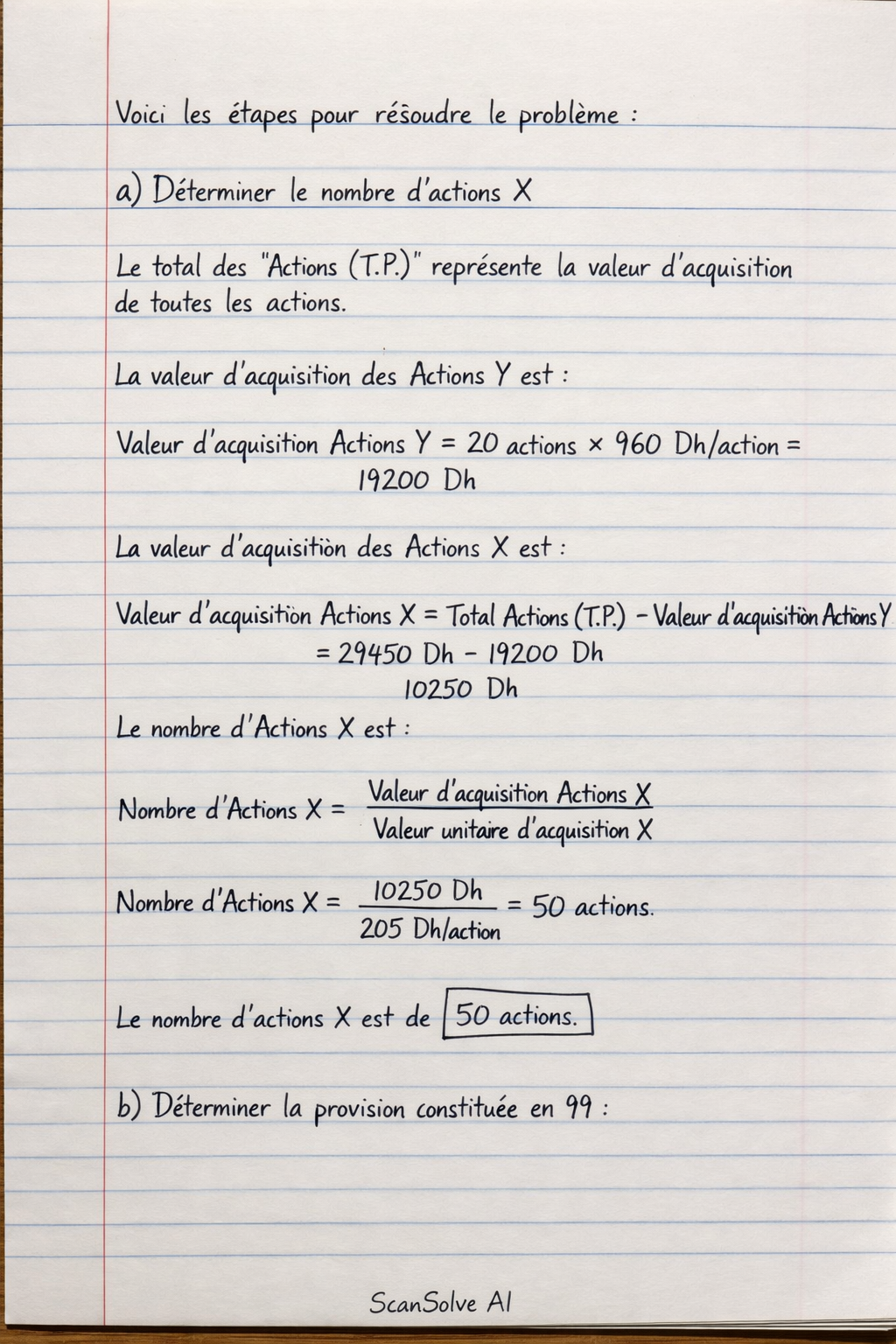 Handwritten step-by-step solution preview