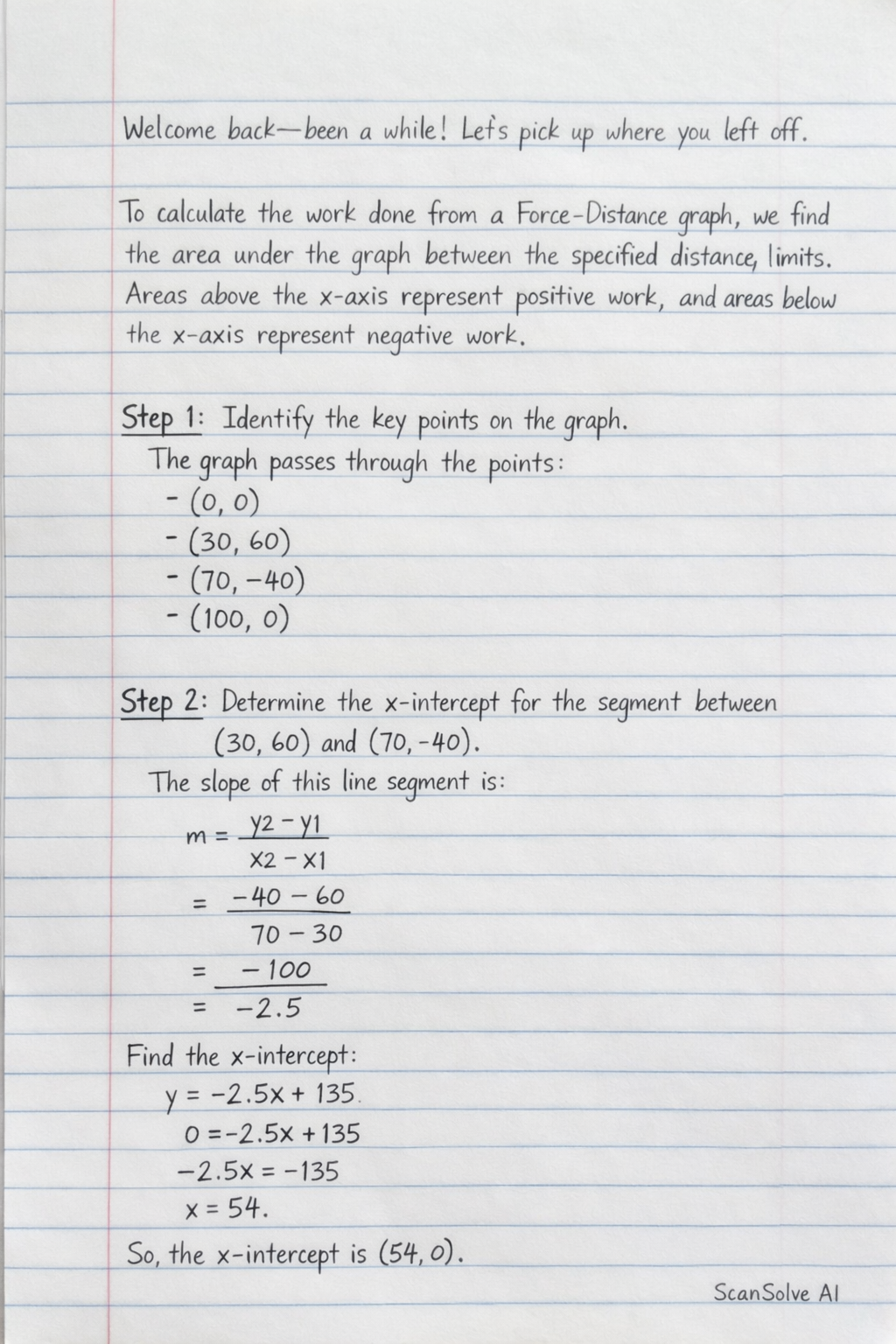 Handwritten step-by-step solution preview