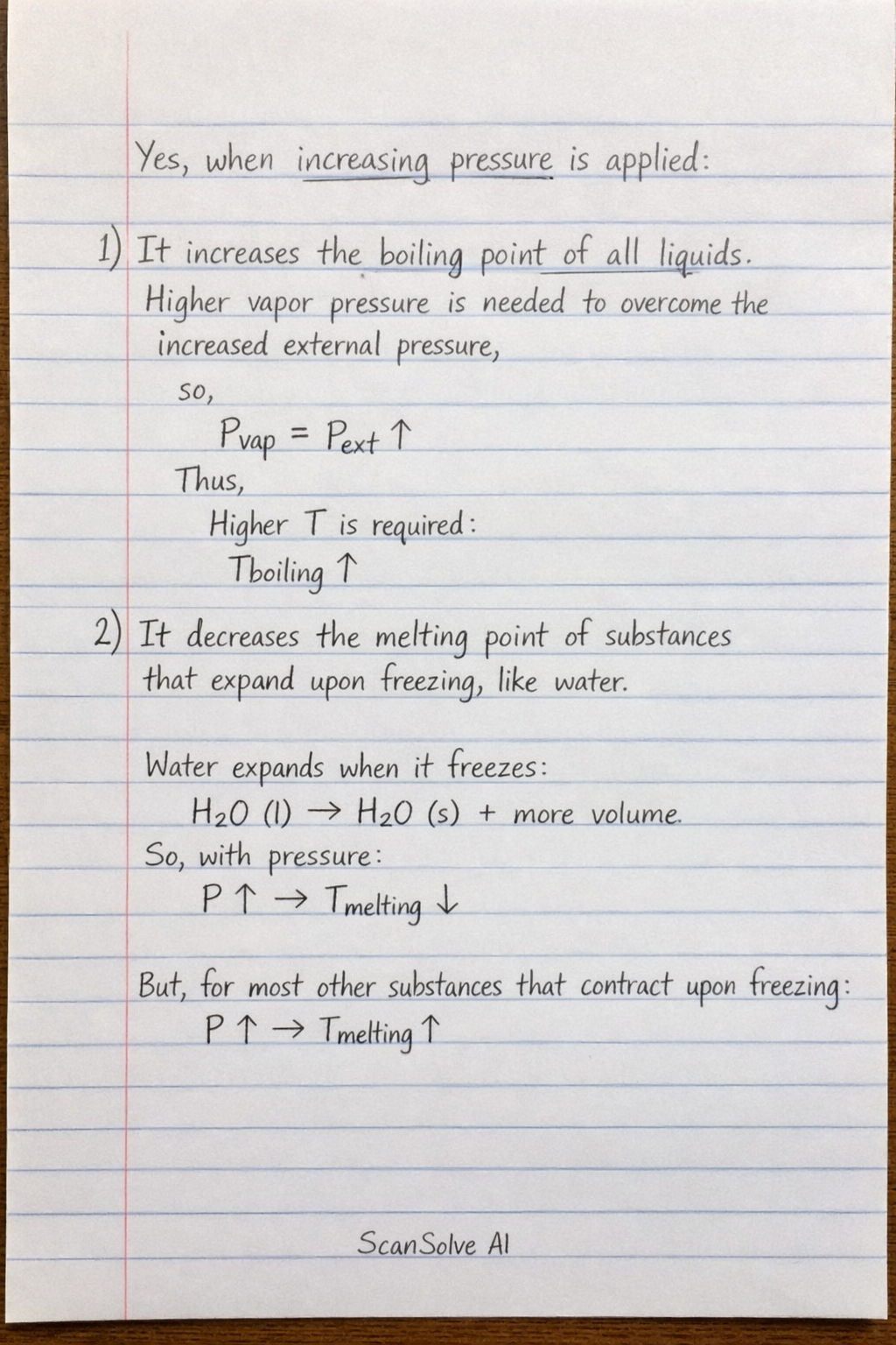 Handwritten step-by-step solution