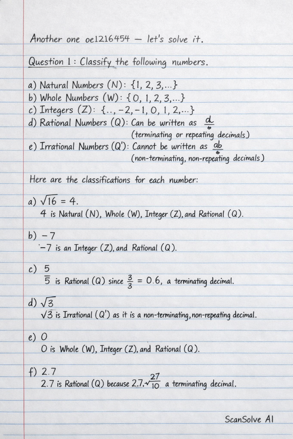 Handwritten step-by-step solution preview