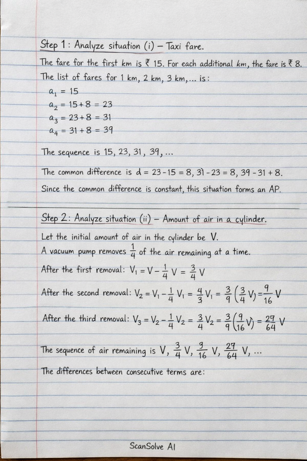 Handwritten step-by-step solution preview