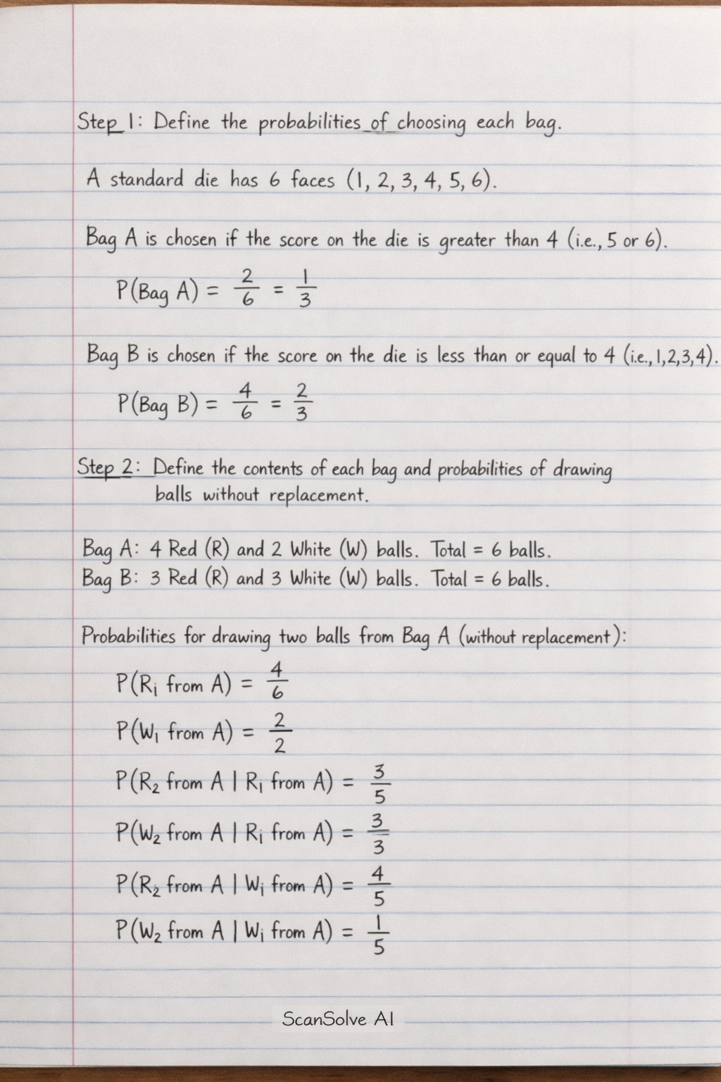 Handwritten step-by-step solution preview